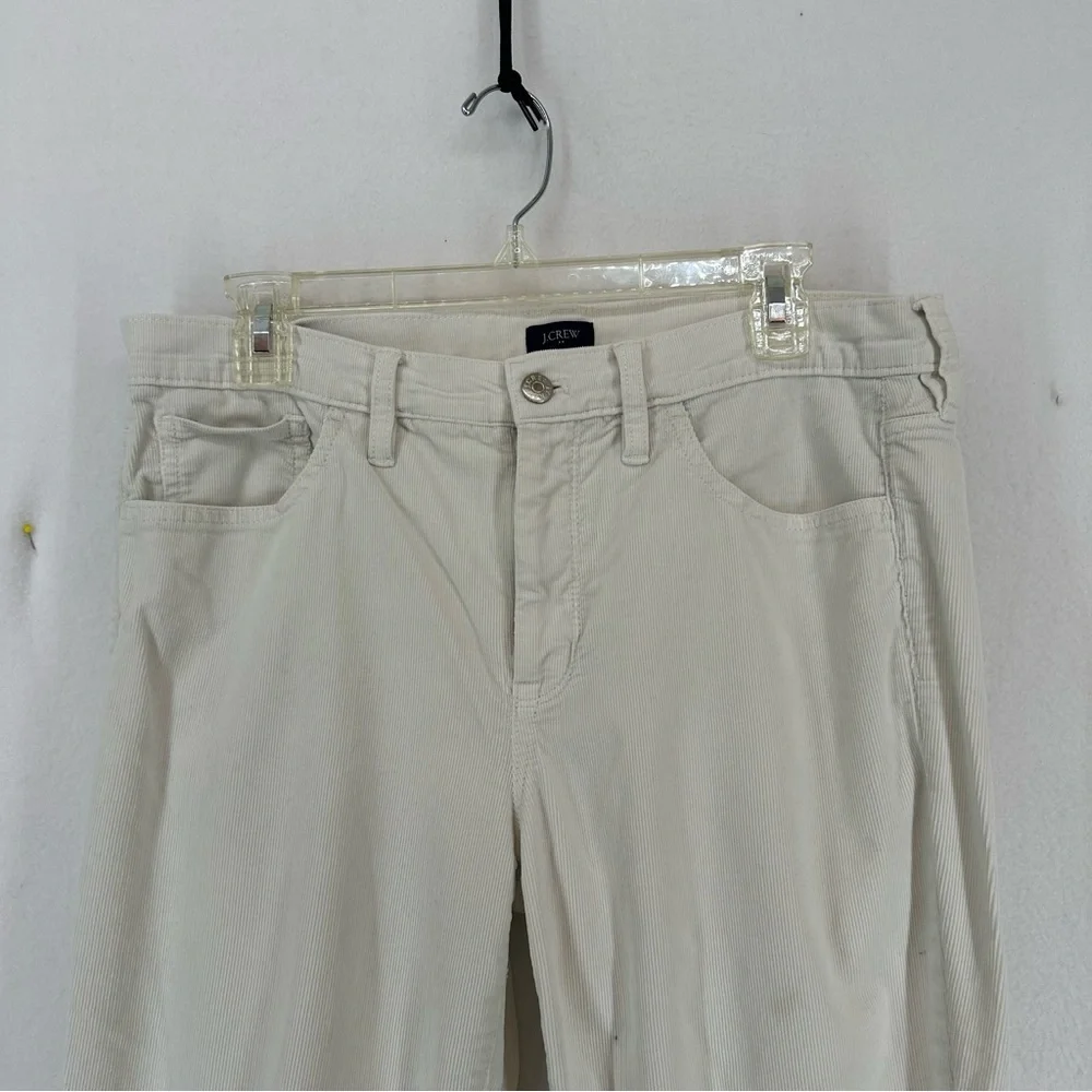 J.Crew Corduroy Straight Pants‎ Womens 31 White